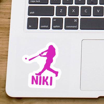 Niki Sticker Baseballspieler Gift package Image