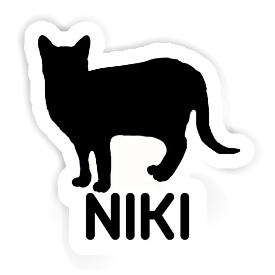 Sticker Cat Niki Laptop Image