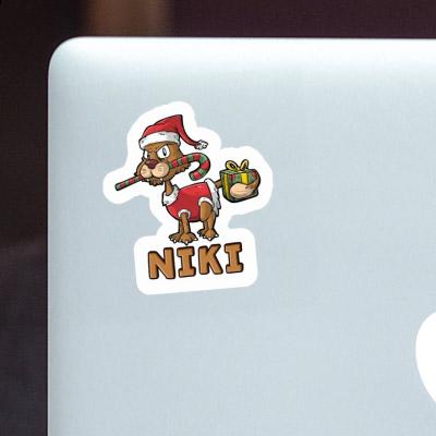 Christmas Cat Sticker Niki Gift package Image