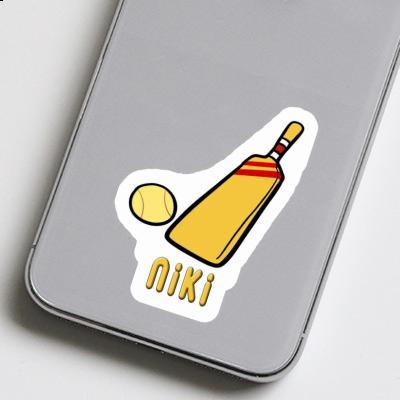 Niki Sticker Cricket Bat Image