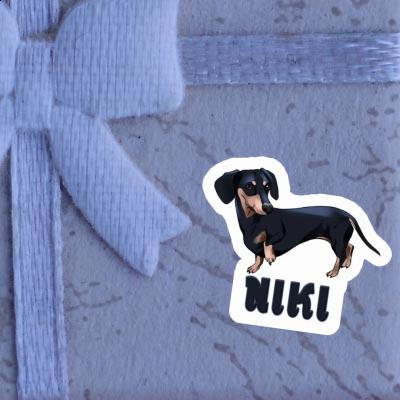 Niki Sticker Dachshund Laptop Image