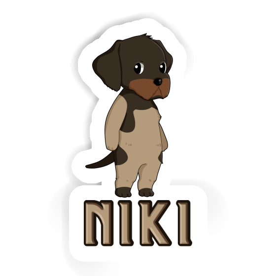 Autocollant Chien d'arrêt allemand à poil du Niki Laptop Image