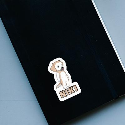 Sticker Niki Golden Retriever Notebook Image