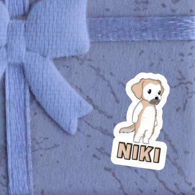 Sticker Niki Golden Retriever Gift package Image