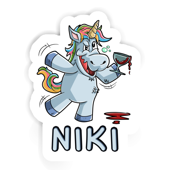 Niki Sticker Wine Unicorn Gift package Image