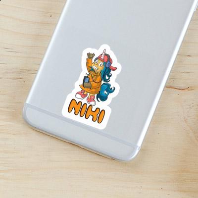 Hip-Hop Unicorn Sticker Niki Laptop Image