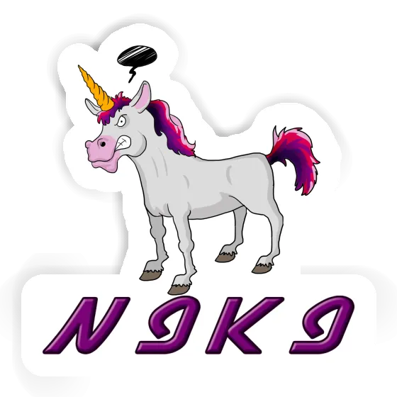 Sticker Niki Unicorn Gift package Image