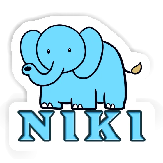 Niki Sticker Elephant Laptop Image