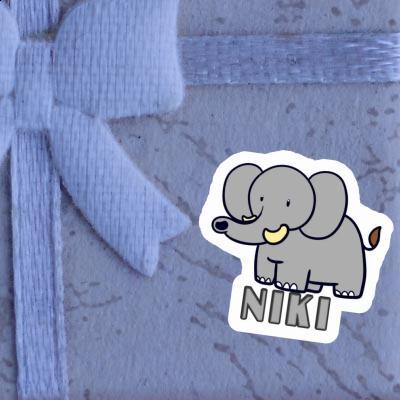 Sticker Elephant Niki Image