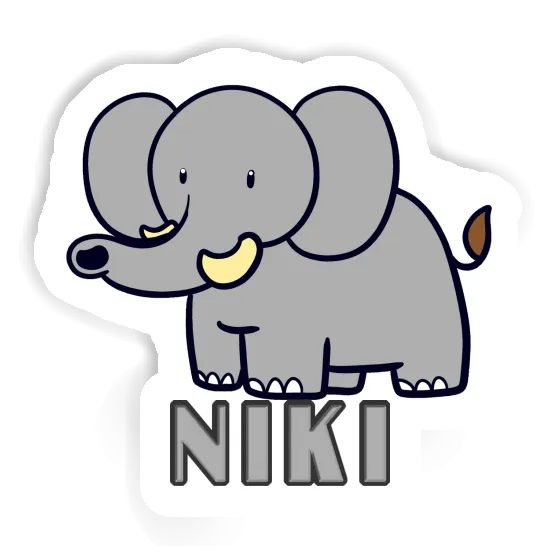 Sticker Elephant Niki Gift package Image