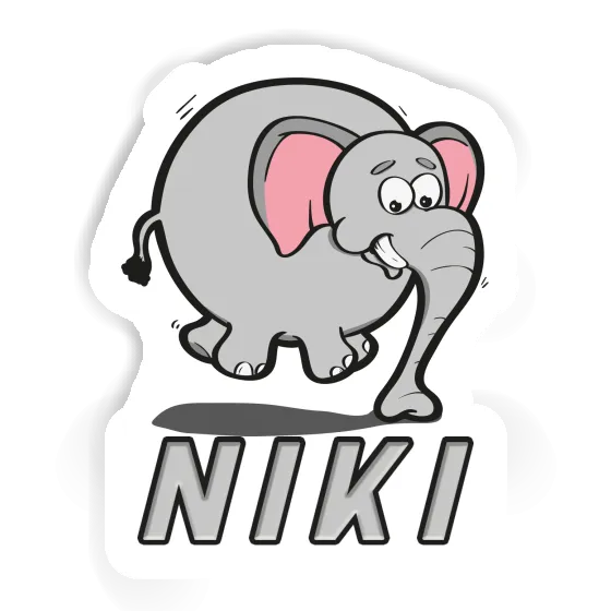 Elephant Sticker Niki Notebook Image