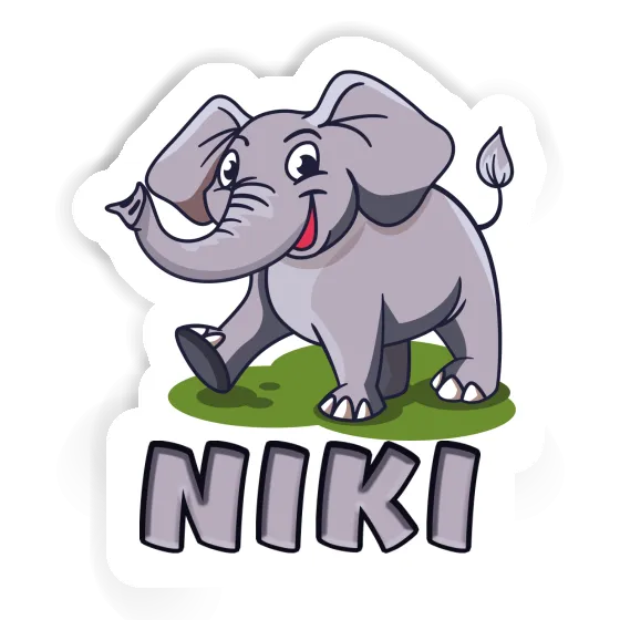 Sticker Elephant Niki Laptop Image