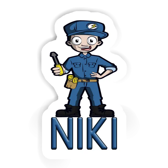 Niki Sticker Electrician Notebook Image