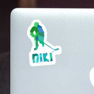 Hockey Player Sticker Niki Laptop Image