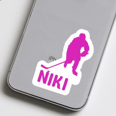 Hockey Player Sticker Niki Image