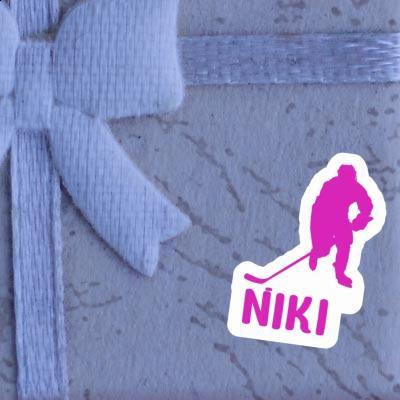 Hockey Player Sticker Niki Notebook Image