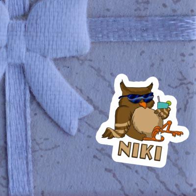 Sticker Cool Owl Niki Notebook Image