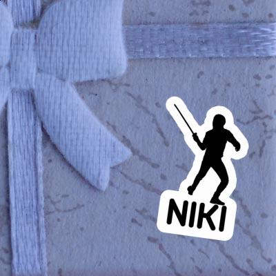 Autocollant Escrimeur Niki Gift package Image