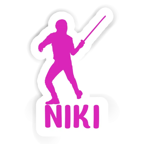 Fencer Sticker Niki Notebook Image