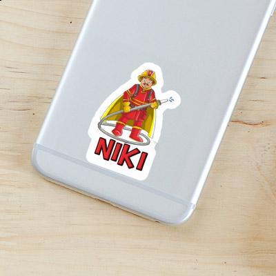 Niki Sticker Firefighter Laptop Image