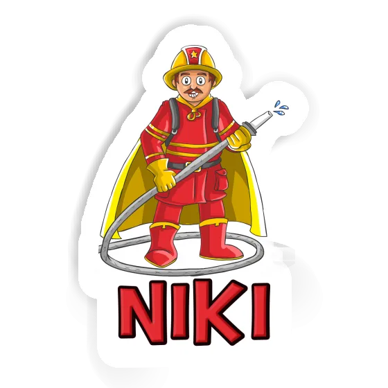 Niki Sticker Firefighter Notebook Image