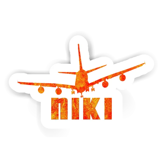 Niki Sticker Airplane Gift package Image