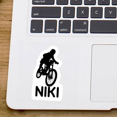 Freeride Biker Sticker Niki Notebook Image