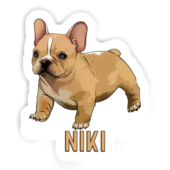 Frenchie Sticker Niki Laptop Image