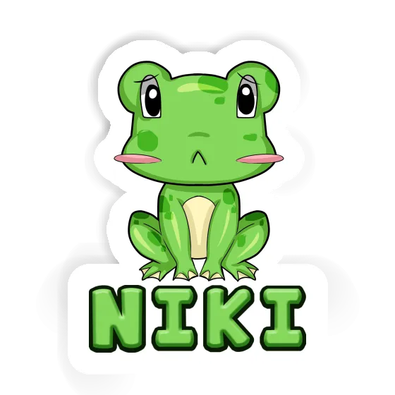 Niki Sticker Frog Notebook Image