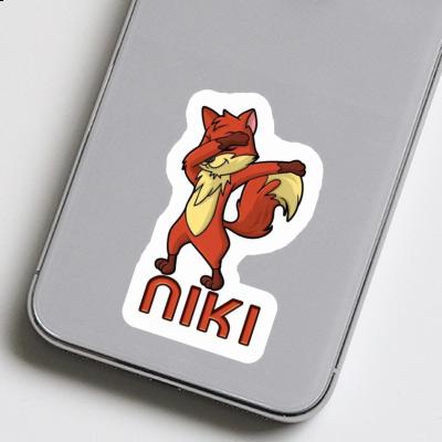 Niki Sticker Dabbing Fox Laptop Image