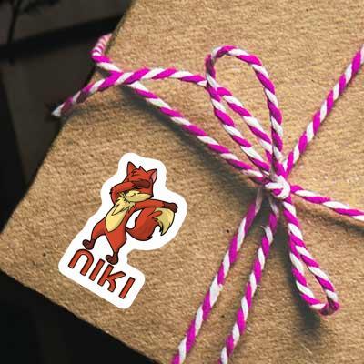 Niki Sticker Dabbing Fox Notebook Image