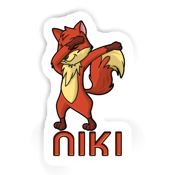 Renard Autocollant Niki Notebook Image