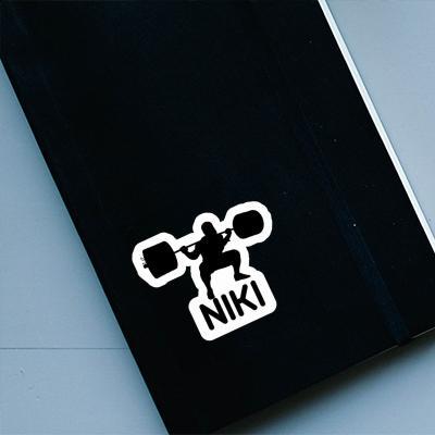 Autocollant Haltérophilie Niki Notebook Image