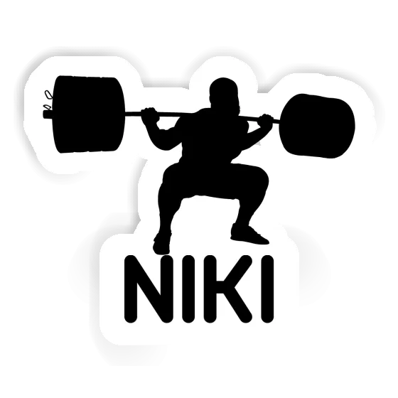 Sticker Niki Weightlifter Laptop Image