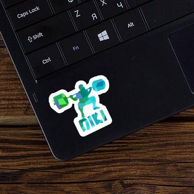 Weightlifter Sticker Niki Laptop Image