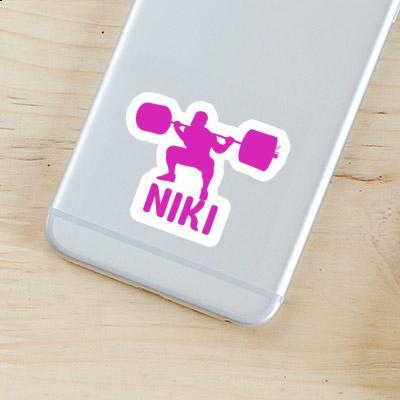 Niki Sticker Weightlifter Image