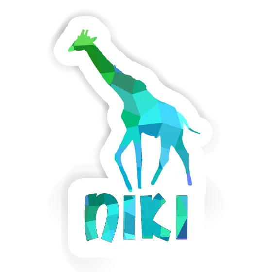 Sticker Giraffe Niki Laptop Image