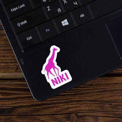 Giraffe Sticker Niki Laptop Image