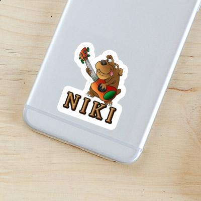 Sticker Gitarrist Niki Notebook Image