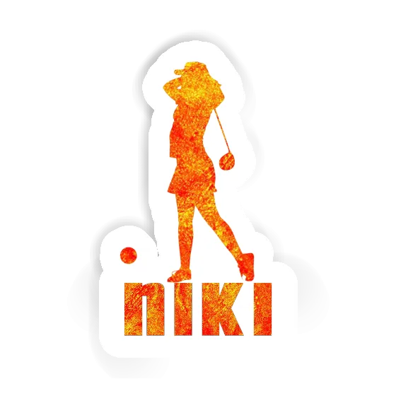 Golfer Sticker Niki Image