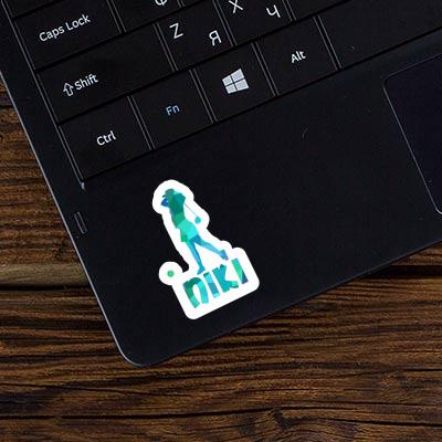 Sticker Golfer Niki Laptop Image