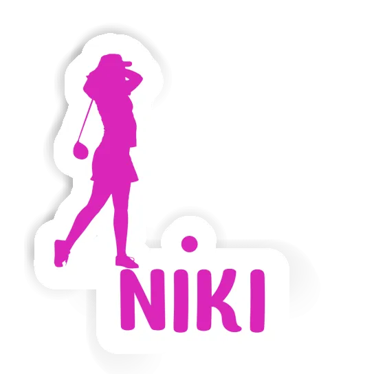 Sticker Golfer Niki Laptop Image