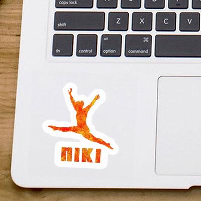 Gymnast Sticker Niki Laptop Image