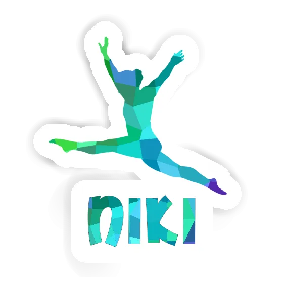 Sticker Gymnast Niki Laptop Image