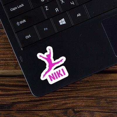 Gymnast Sticker Niki Laptop Image