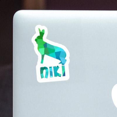 Niki Autocollant Lapin Laptop Image