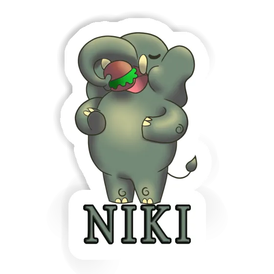 Elephant Sticker Niki Image