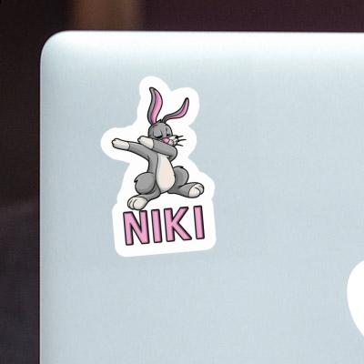 Sticker Dabbing Hare Niki Notebook Image