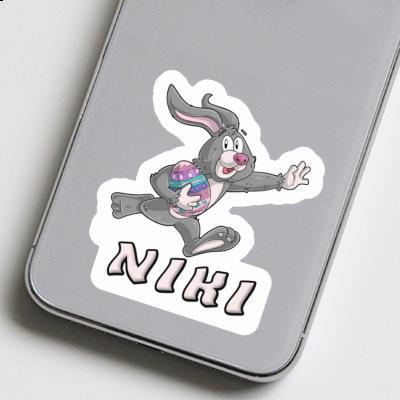 Rugby rabbit Sticker Niki Image