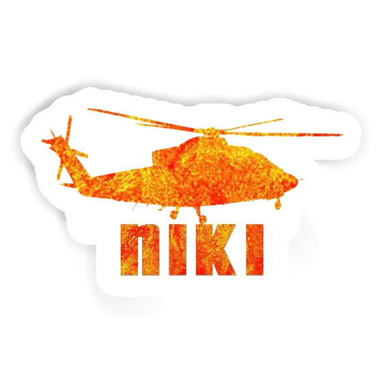 Sticker Helicopter Niki Notebook Image